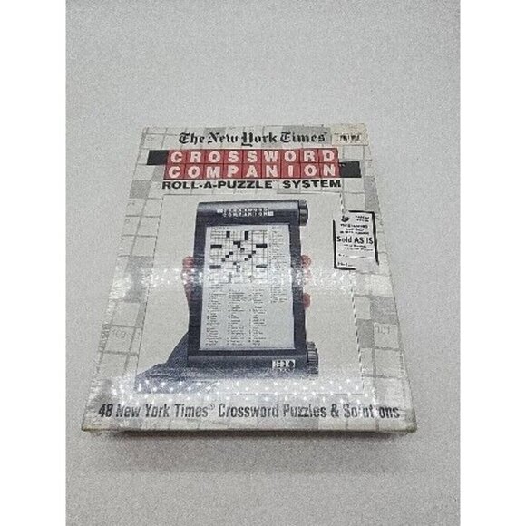 The New York Time CROSSWORD COMPANION 48 Puzzles Roll A Puzzle System New - Picture 1 of 4